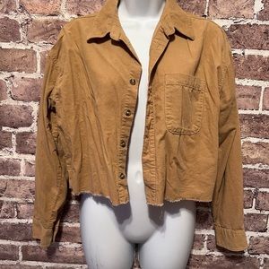 Small | cropped button down